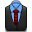 Manager Red Stripes Icon 32x32 png
